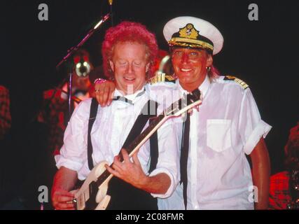 Rod Stewart im Konzert im Earl's Court, London 19. September 1986 Stockfoto