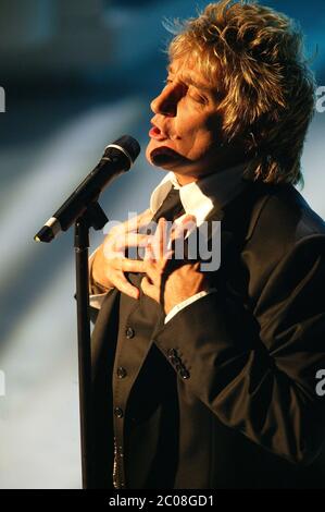 Rod Stewart beim san Remo Festival 5. März 2003 Stockfoto