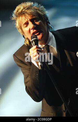 Rod Stewart beim San Remo Festival 5. März 2003 Stockfoto