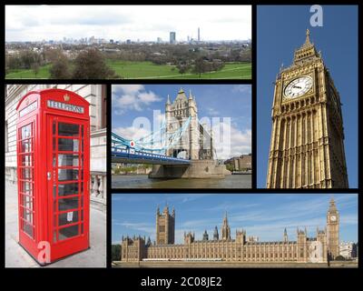 London Souvenir Schnapsglas – Collage Mit Sehenswürdigkeiten, 5,7 Cm Hoch (seltenes Sammlerstück)