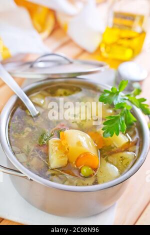 frische Suppe Stockfoto