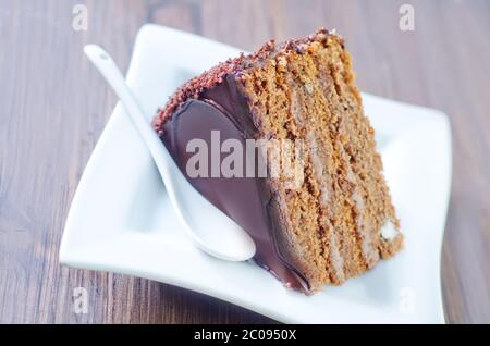 Schokolade Kuchen Stockfoto