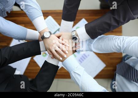 Erfolgreiche Besprechung im Büro Stockfoto