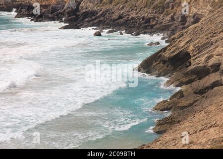 Sagres Point im Südwesten Portugals Stockfoto