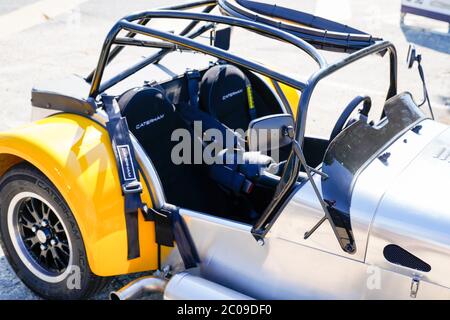 Bordeaux , Aquitaine / Frankreich - 06 01 2020 : Caterham sieben Lotus Sitz und Interieur Detail Stockfoto