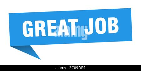 Große Job-Banner. Große Job-Rede Blase. Große Job-Zeichen Stock Vektor