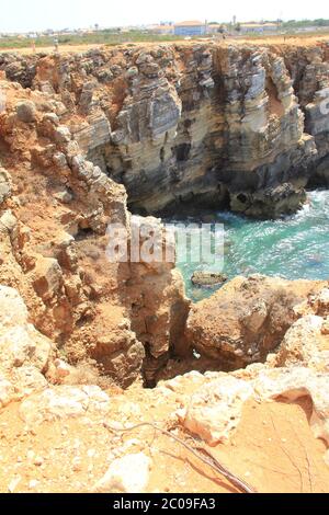 Sagres Point im Südwesten Portugals Stockfoto