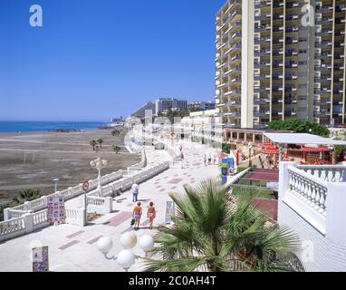 Strandpromenade, Benalmádena, Costa del Sol, Andalusien (Andalusien), Königreich Spanien Stockfoto