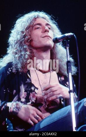 LED Zeppelin im Konzert im Earl's Court, London 17. Mai 1975 Stockfoto