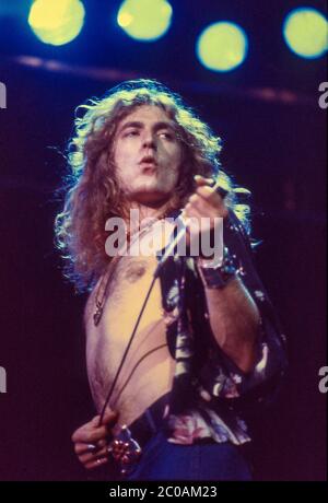 LED Zeppelin im Konzert im Earl's Court, London 17. Mai 1975 Stockfoto