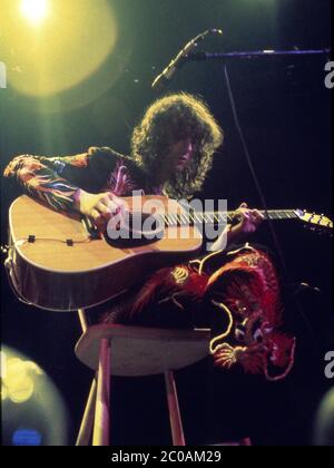 LED Zeppelin im Konzert im Earl's Court, London 17. Mai 1975 Stockfoto