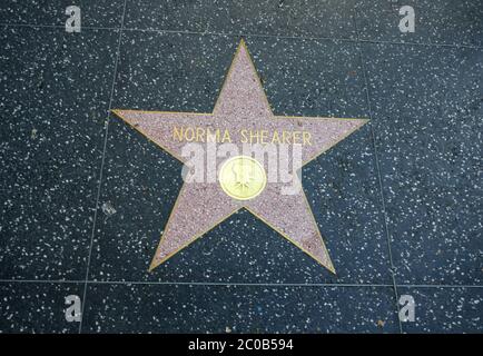 Hollywood, Kalifornien, USA 10. Juni 2020 EIN allgemeiner Blick auf die Atmosphäre von Norma Shearer Star auf dem Hollywood Walk of Fame am 10. Juni 2020 in Hollywood, Kalifornien, USA. Foto von Barry King/Alamy Stock Photo Stockfoto