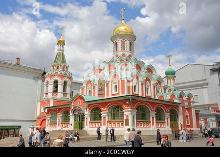 Kasan Kathedrale auf dem Roten Platz in Moskau, Russland Stockfoto