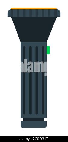 Handbrenner, Vektor-Symbol für Polizeiausrüstung flach. Stock Vektor