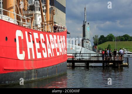 Chesapeake Lighthship, Inner Harbor, Baltimore, Maryland, USA Stockfoto