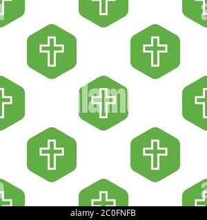Christliches Kreuzmuster Stockfoto
