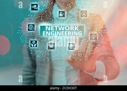 Handschrift Text Schreiben Netzwerk-Engineering. Konzeptionelle Foto-Profi, der die Fähigkeiten hat, um das Netz zu überwachen Stockfoto