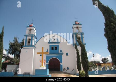 Iglesia Santa Maria Atzompa Stockfoto