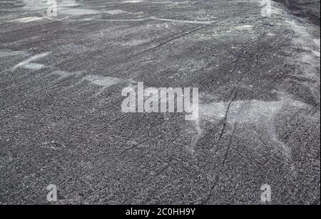 Rehe Felsmalereien - Petroglyphen in Karelien Stockfoto