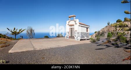 La Gomera - idyllische kleine Kapelle Ermita de Coromoto Stockfoto