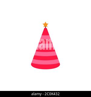 Geburtstag Hut Vektor Design Vorlage Illustration Stock Vektor
