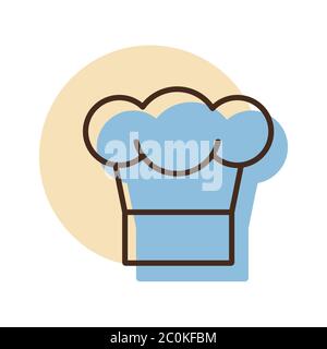 Kochkoch-Vektor-Symbol. Diagrammsymbol für das Kochen von Website-Design, Logo, App, UI Stock Vektor