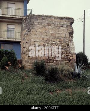 RESTOS DE LA MURALLA. Lage: AUSSEN. Andujar. JAEN. SPANIEN. Stockfoto