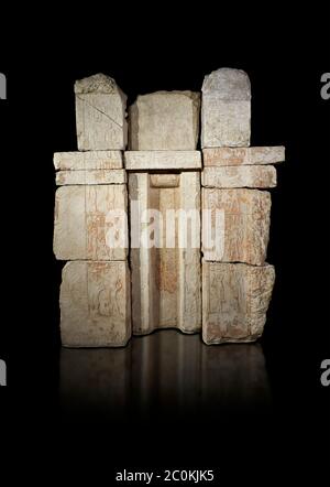 Alte ägyptische Falsche Türstele der Prinzessin Wehemnefret, Kalkstein, Altes Königreich, 4. Dynastie (2543-2435 v. Chr.), Gizeh, Westlicher Friedhof, mastaba von Wehe Stockfoto
