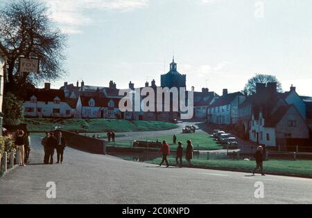 Finchingfield Village Green, Essex, UK im Jahr 1962 Stockfoto