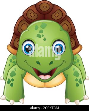 Lustige Karikatur Schildkröte Stock Vektor
