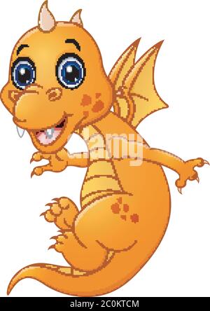 Cartoon Baby-Drachen Stock Vektor