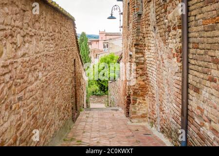 Certaldo Stadt und Gemeinde der Toskana, Italien, in der Nähe von Florenz, im Valdelsa Stockfoto