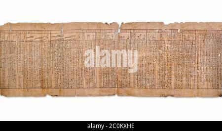 Anciient Ägyptischen Buch der Toten Papyrus - Spell 30 für das Stoppen des Herzens verraten die Verstorbenen am Tribunal von Osiris, Iufankh's Buch der D Stockfoto