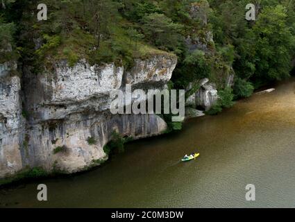 Gorges du Tarn. UNESCO-Weltkulturerbe. Grands Causses Regional Natural Park. Lozere. Okzitanien. Frankreich Stockfoto