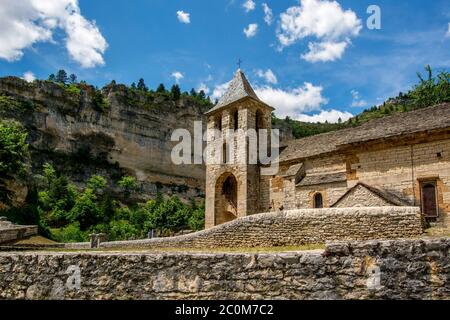 Saint-Chely-du-Tarn. Gorges du Tarn. UNESCO-Weltkulturerbe. Grands Causses Regional Natural Park. Lozere. Okzitanien. Frankreich Stockfoto