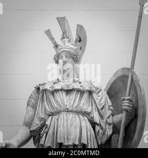 Athena die antike griechische Göttin Statue Stockfoto