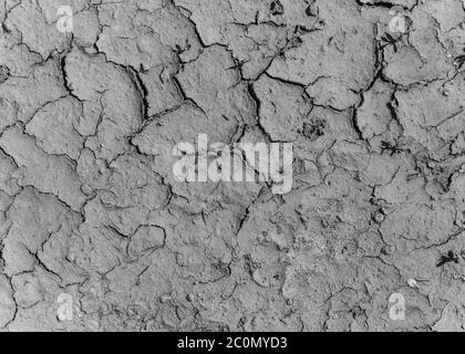 Textur Dürre ausgetrocknete Erde Stockfoto
