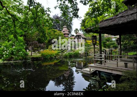 Japanese gardens Maulevrier France Stockfoto