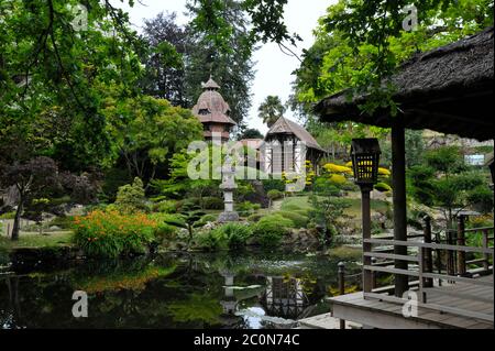Japanese gardens Maulevrier France Stockfoto