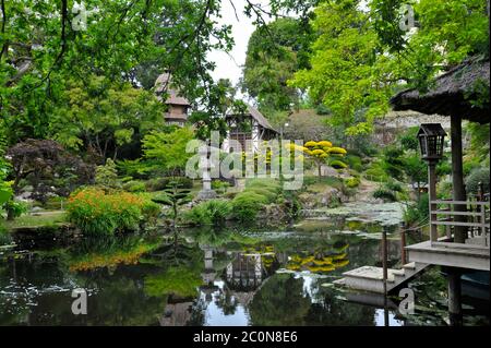 Japanese gardens Maulevrier France Stockfoto