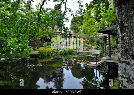 Japanese gardens Maulevrier France Stockfoto