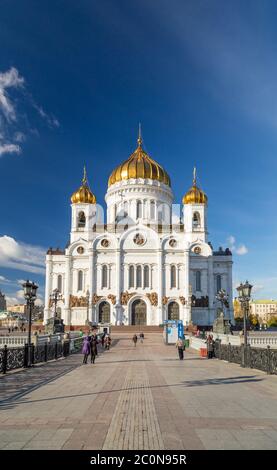 Kathedrale Christi des Erlösers Moskau Russland. Stockfoto