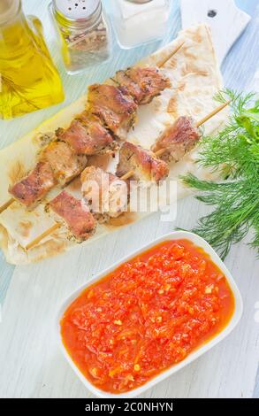 Sauce für Kebab Stockfoto