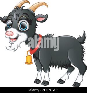 Susse Ziege Cartoon Posiert Stock Vektorgrafik Alamy
