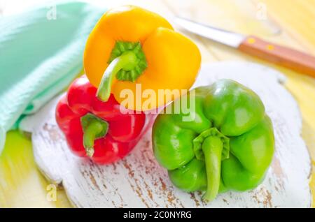 Farbe Paprika Stockfoto