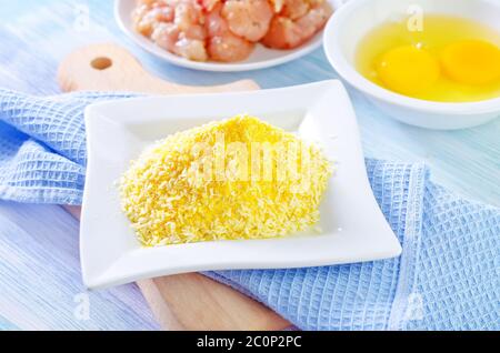 Zutaten für Nuggets Stockfoto