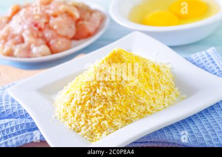 Zutaten für Nuggets Stockfoto