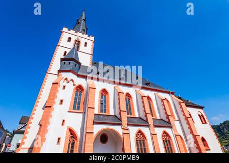 Stiftskirche oder Stiftskirche St. Goar ist eine evangelische Pfarrkirche in St. Goar in Deutschland Stockfoto