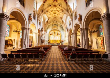 Basilika St. Castor oder kastorkirche ist die älteste Kirche in Koblenz, Deutschland Stockfoto