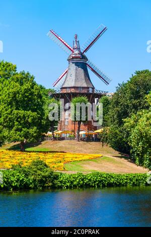 Am Wall Windmühle oder muhle am Wall ist ein wichtiger und ikonischen Gebäude in Bremen, Deutschland Stockfoto